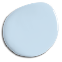 A blue paint blob